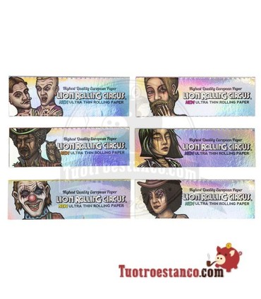 Papel Lion Rolling Circus Plata de 78 mm