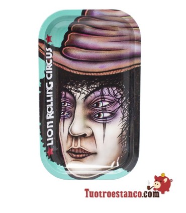 Plateau moyen Lion Rolling Circus 16x27 cm