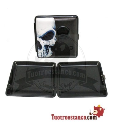 Pitillera Skull con abridor de botellas 20 Cigarrillos