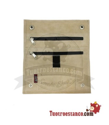 Semi-leather tobacco cover for double window