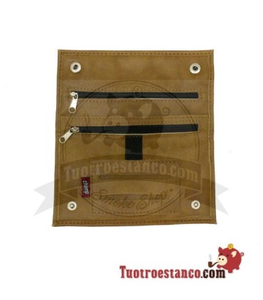 Semi-leather tobacco cover for double window