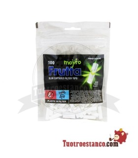 Filtres FRUTTA -Mojito- 6mm avec capsule 100 unités