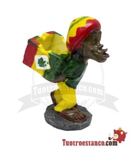 Aschenbecher Polyresin Fuß Dreadlock GT32