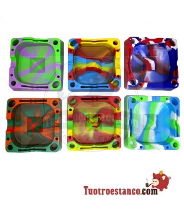 Posacenere in silicone con scomparti