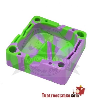 Posacenere in silicone con scomparti