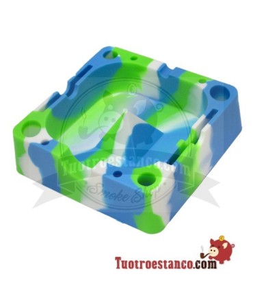 Cenicero Silicona con Compartimentos