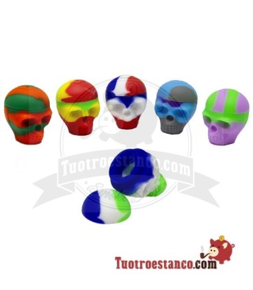 Contenitore in silicone per resina teschio