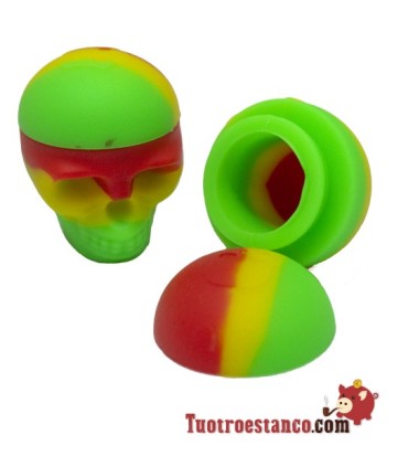 Recipiente de silicone para resina de crânio