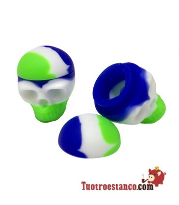 Contenitore in silicone per resina teschio