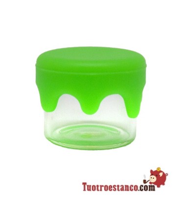Mini bocal en verre avec bouchon en silicone 3 ml