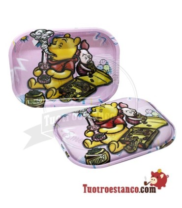 The Pooh Vassoio in Metallo + Coperchio