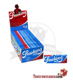 Papel Smoking Azul No. 8 70 mm - 50 livretos