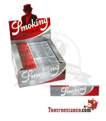 Papel Smoking Plata King Size de 110 mm, 50 libritos