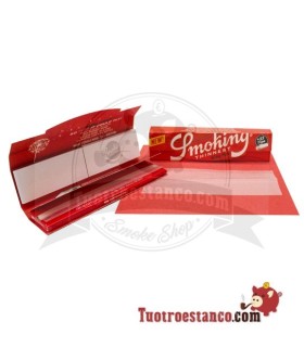 Étui en papier ultra King Size Smoking ultra fin + embouts - 24 livrets