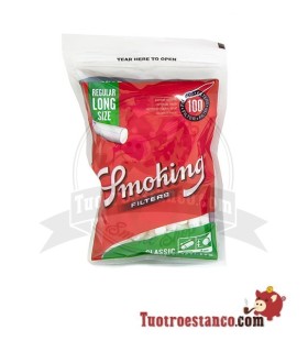 8 mm Long Smoking Filters - 25 sachets of 100 filters