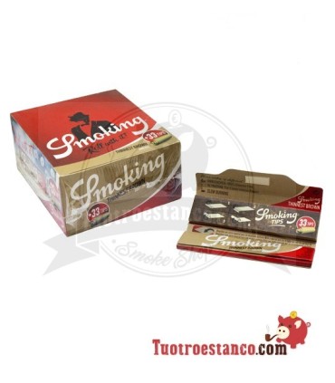 Smoking Étui à papier King Size brun le plus fin + embouts - 24 livrets