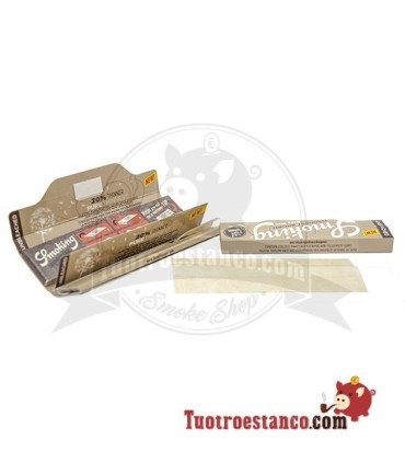 Smoking Estojo de Papel King Size Castanho Mais Fino + Dicas - 24 livretos