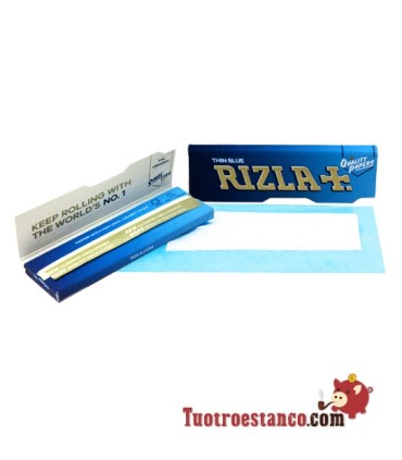 Papier Rizla + Bleu 70 mm - 100 livrets
