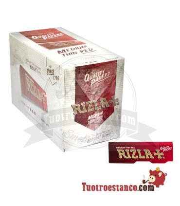 70 mm rizla + Rotes Papier - 100 Broschüren