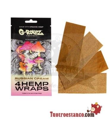 G-Rollz 4 Russian Cream Flavored Hemp Wraps Paper