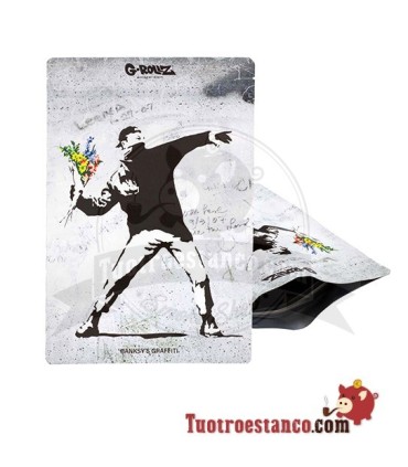 G-Rollz Banksy Graffiti Sac Design Fleur 150x200 mm