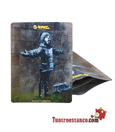 Bolsa G-Rollz Diseño Banksy Graffiti Nieve 150x200 mm