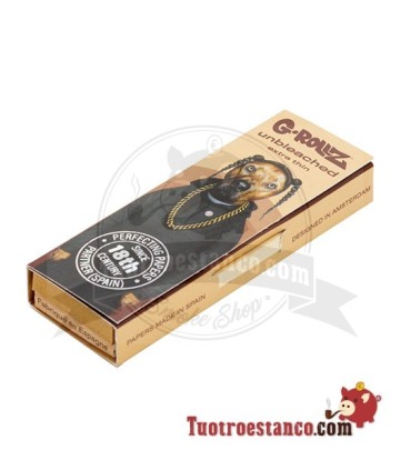 G-Rollz Pets Rock Rap Paper 78mm Marron + Filtres en carton
