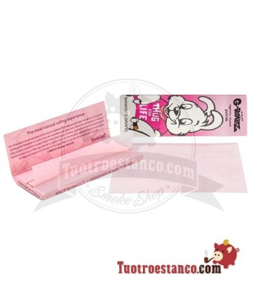Papel G-Rollz Banksy's Graffiti Thug 4 Life 78 mm Pink