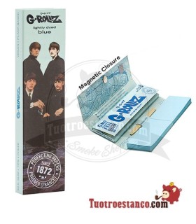 Papel G-Rollz London Take Over Beatles King Size Blue + filtros cartón