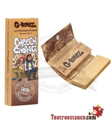 G-Rollz Cheech & Chong Paper Sofa 78 mm Brown + Cardboard Filters
