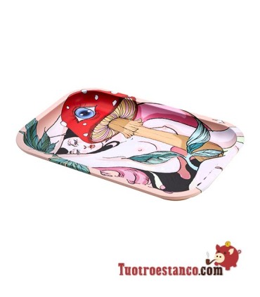 G-Rollz Mushroom Lover Bandeja de Metal 27,5 x 17,5 cm