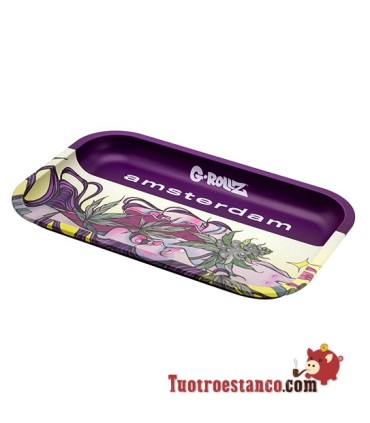 G-Rollz Lila Gebetstablett aus Metall 27,5 x 17,5 cm