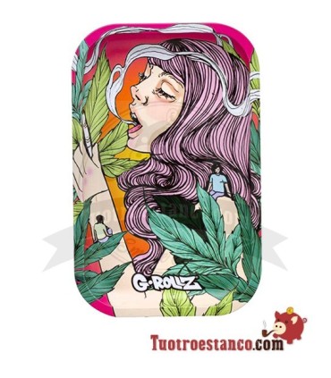Bandeja Metálica G-Rollz Colossal Dream Pink 27,5 x 17,5 cm