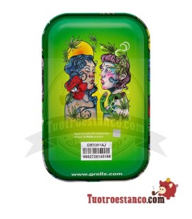 Bandeja Metálica G-Rollz Smokey Sisters 27,5 x 17,5 cm