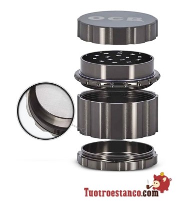 Grinder OCB Premium Aluminio de 50 cm 4 partes