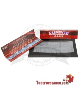 Papel de cânhamo elements King Size Vermelho