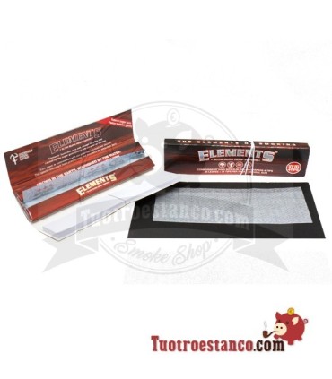 Papier de chanvre elements King Size Rouge + embouts