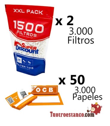 OCB Naranja 70mm + 2 x Filtros 1500 SD 6mm