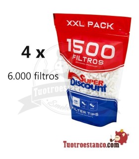 4 sacchetti filtri SD 1500 da 6 mm - 6.000 filtri