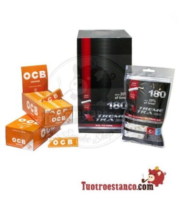 2 OCB Naranja 70mm + Filtros X-trem 6mm LARGOS