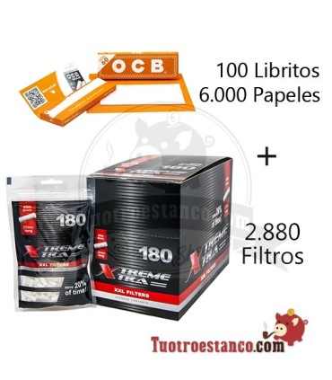 2 OCB Filtros Laranja 70mm + X-trem 6mm LONG