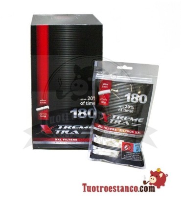 Filtros X-Trem Xtra Comprimentos 6 mm - 16 sachês de 180 filtros