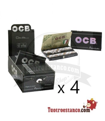 4 Estuches OCB Doble Ventana 70mm - 100 libritos