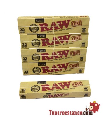 5 Cones RAW King Size 32 Cones