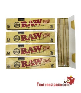 5 Cones RAW King Size 32 Cones