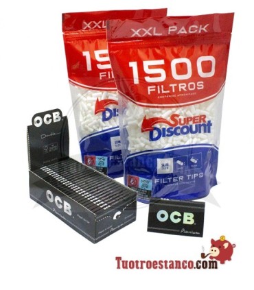 OCB Premium Janela Dupla 70mm + 2 Filtros SD 6mm