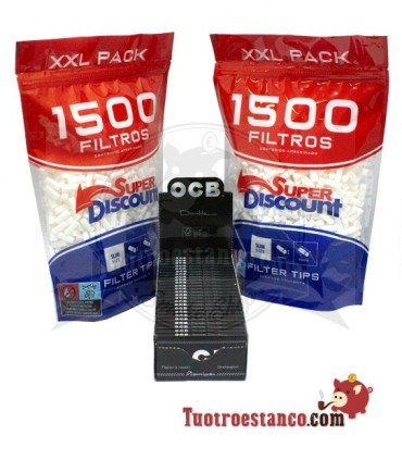 OCB Premium Doble ventana 70mm + 2 Filtros SD 6mm