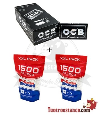 OCB Premium Janela Dupla 70mm + 2 Filtros SD 6mm