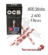 OCB Janela Dupla + Filtros de Ocb Pré-cortados 5.7mm