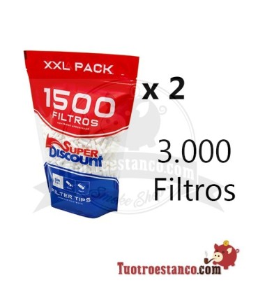 2 Filterbeutel 6mm - 3.000 Filter